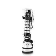 Vegan branco 5 cm SLACKER-260 botas cyberpunk plataforma