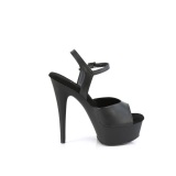 Vegan plataforma 15 cm EXCITE-609 sandália salto alto pleaser