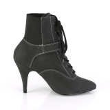 Vegan preto 10 cm DREAM-1022 Botas de tornozelo de travesti