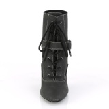 Vegan preto 10 cm DREAM-1022 Botas de tornozelo de travesti