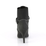 Vegan preto 10 cm DREAM-1022 Botas de tornozelo de travesti