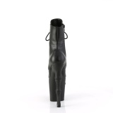 Veganos 20 cm RAPTURE-1020 botinha salto alto crânio