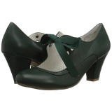 Verde 6,5 cm WIGGLE-32 retro vintage sapatos maryjane com salto grosso