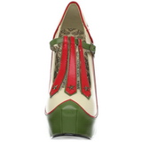 Verde Bege 14,5 cm Burlesque TEEZE-43 calçados femininos com salto alto