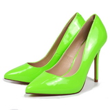 Verde Neon 13 cm AMUSE-20 Sapatos Scarpin Salto Agulha