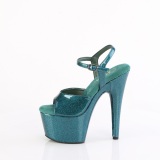 Verdes 18 cm ADORE-709GP glitter plataforma sandálias mulher