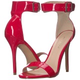 Vermelho 13 cm Pleaser AMUSE-10 sandálias de salto alto mulher