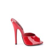 Vermelho 15 cm DOMINA-101 Mules Saltos Altos para Homens