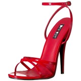 Vermelho 15 cm DOMINA-108 sapatos de travesti