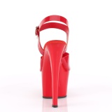 Vermelho 18 cm SKY-308N JELLY-LIKE stretch plataforma zapatos mulher