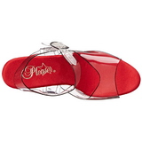 Vermelho 20 cm FLAMINGO-808 Cromo Plataforma Saltos Altos