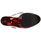 Vermelho 20 cm FLAMINGO-808 Cromo Plataforma Saltos Altos
