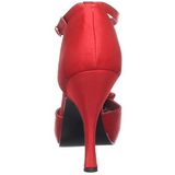 Vermelho Cetim 12 cm retro vintage CUTIEPIE-12 sapatos scarpin salto alto