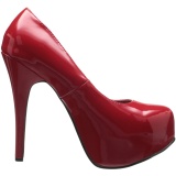 Vermelho Envernizado 14,5 cm Burlesque TEEZE-06W scarpin pés largos para homem