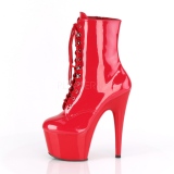 Vermelho Envernizado 18 cm ADORE-1020 botinha plataforma salto alto