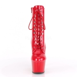 Vermelho Envernizado 18 cm ADORE-1020 botinha plataforma salto alto