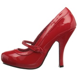 Vermelho Verniz 12 cm retro vintage CUTIEPIE-02 sapatos scarpin salto alto