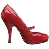 Vermelho Verniz 12 cm retro vintage CUTIEPIE-02 sapatos scarpin salto alto