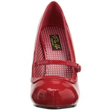 Vermelho Verniz 12 cm retro vintage CUTIEPIE-02 sapatos scarpin salto alto