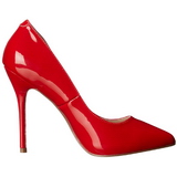 Vermelho Verniz 13 cm AMUSE-20 Sapatos Scarpin Salto Agulha
