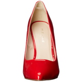 Vermelho Verniz 13 cm AMUSE-20 Scarpin Saltos Altos para Homens