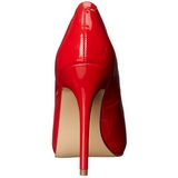 Vermelho Verniz 13 cm AMUSE-20 Scarpin Saltos Altos para Homens