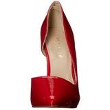 Vermelho Verniz 13 cm AMUSE-22 Scarpin Saltos Altos para Homens