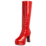 Vermelho Verniz 13 cm ELECTRA-2020 Botas Mulher para Homens