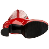 Vermelho Verniz 13 cm ELECTRA-2020 Botas Mulher para Homens