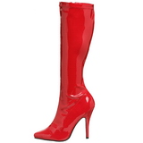 Vermelho Verniz 13 cm SEDUCE-2000 Botas Mulher para Homens
