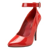 Vermelho Verniz 13 cm SEDUCE-431 Scarpin Saltos Altos para Homens