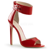 Vermelho Verniz 13 cm SEXY-19 sandálias para noite de gala