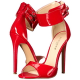 Vermelho Verniz 13 cm SEXY-19 sandálias para noite de gala