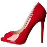 Vermelho Verniz 13 cm SEXY-42 classico calçados scarpini
