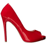Vermelho Verniz 13 cm SEXY-42 classico calçados scarpini