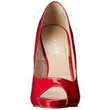 Vermelho Verniz 13 cm SEXY-42 classico calçados scarpini