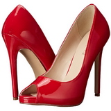Vermelho Verniz 13 cm SEXY-42 classico calçados scarpini
