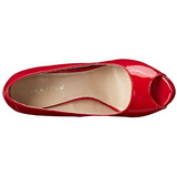 Vermelho Verniz 13 cm SEXY-42 classico calçados scarpini