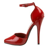 Vermelho Verniz 15 cm DOMINA-402 sapatos scarpin salto alto