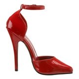 Vermelho Verniz 15 cm DOMINA-402 sapatos scarpin salto alto