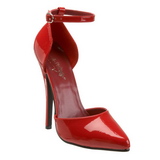 Vermelho Verniz 15 cm DOMINA-402 sapatos scarpin salto alto