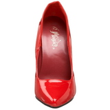 Vermelho Verniz 15 cm DOMINA-420 Sapatos Scarpin Salto Agulha