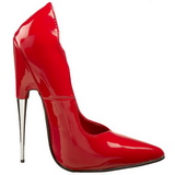 Vermelho Verniz 15 cm SCREAM-01 Fetish Scarpin Salto Alto