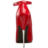 Vermelho Verniz 15 cm SCREAM-12 Sapatos Scarpin Stiletto Salto Agulha
