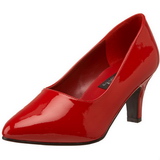 Vermelho Verniz 8 cm DIVINE-420W sapatos scarpin salto alto