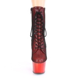 Vermelho cromo 18 cm ADORE-1020HFN botinha de saltos pole dance
