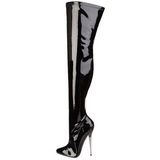 Vinilo 16 cm DAGGER-3000 fetiche botas ate a coxa envernizado