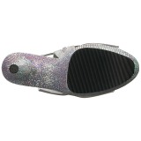 Vinilo pedra strass 18 cm BEJEWELED-1018D7 plataforma botinha