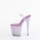 Violeta 20 cm 808RRS sapato salto alto pole dance strass plataforma